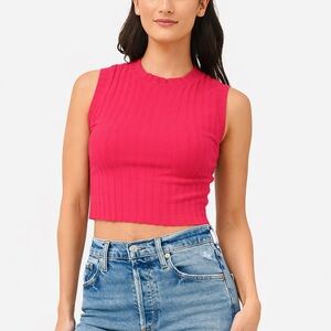 Cotton Citizen Capri Ribbed Crop Tank Top Size Large • Brand New With Tags